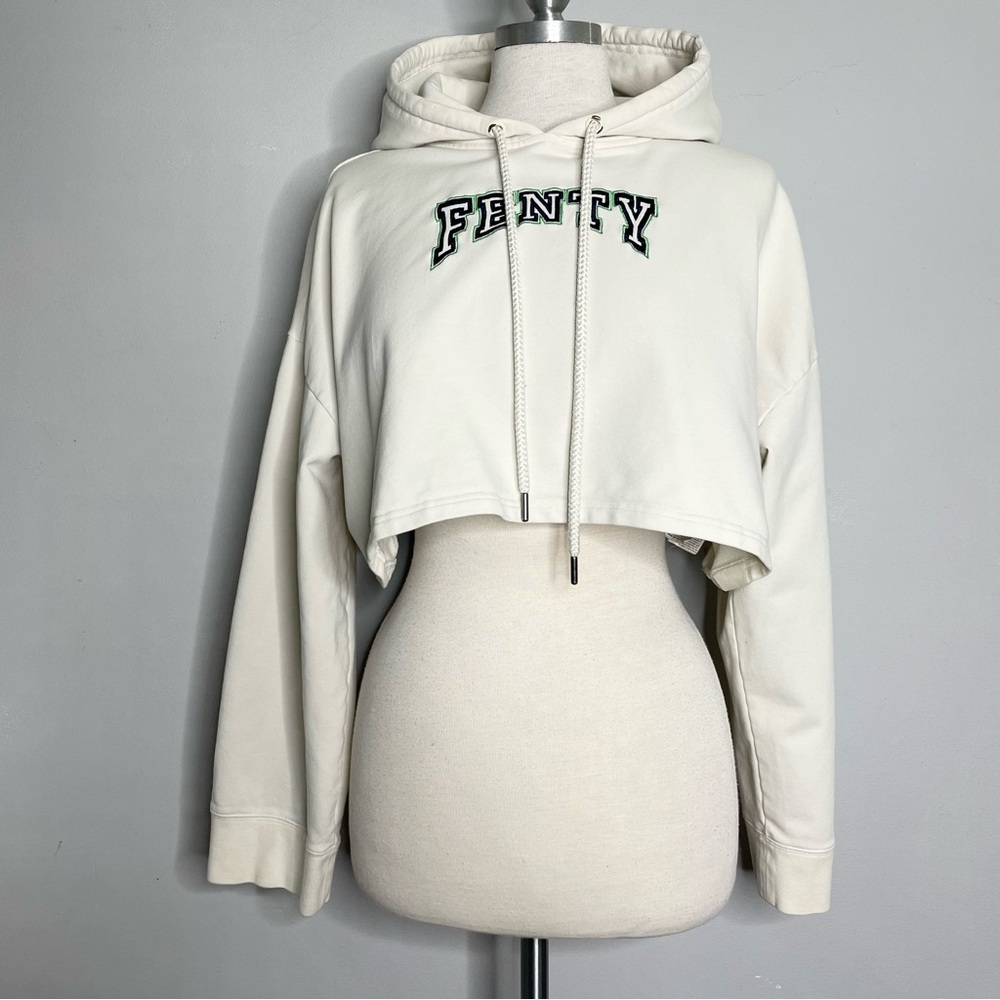 PUMA x SAVAGE FENTY by RIHANNA Cropped Hoodie Hooded Sweatshirt